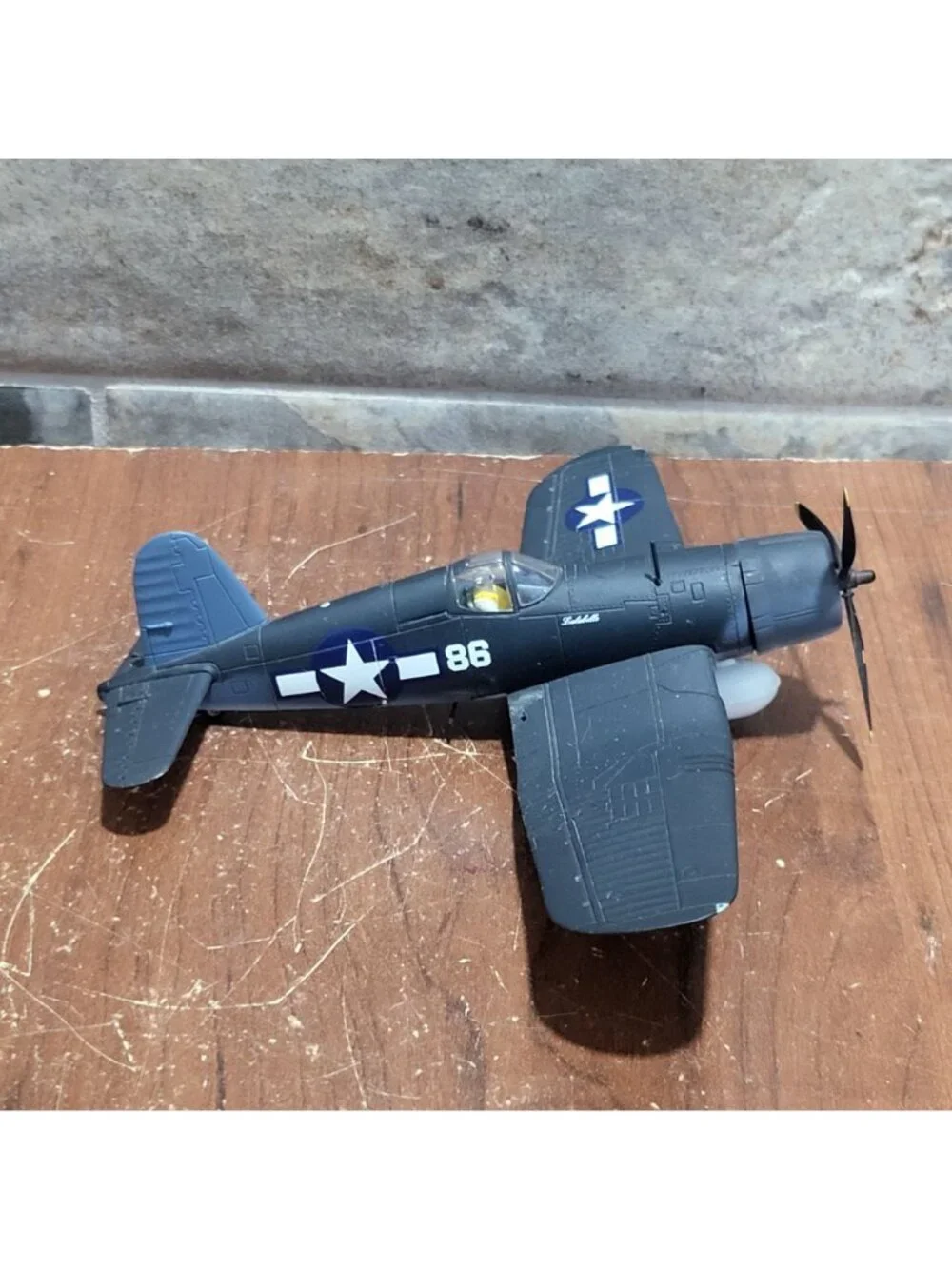 Assembled Airplane Model Kit Vought F4U Corsair Fighter Plane